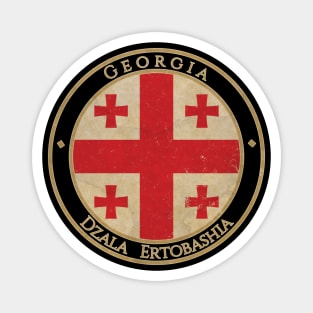 Vintage Georgia Europe European EU Flag Magnet